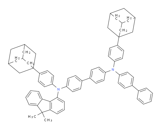 N4-([1,1'-biphenyl]-4-yl)-N4,N4'-bis(4-(adamantan-1-yl)phenyl)-N4'-(9,9-dimethyl-9H-fluoren-4-yl)-[1,1'-biphenyl]-4,4'-diamine