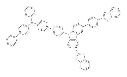 N-([1,1'-biphenyl]-4-yl)-4'-(3-(benzo[b]thiophen-2-yl)-6-(4-(benzo[b]thiophen-2-yl)phenyl)-9H-carbazol-9-yl)-N-phenyl-[1,1'-biphenyl]-4-amine