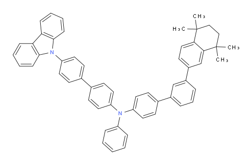 N-(4'-(9H-carbazol-9-yl)-[1,1'-biphenyl]-4-yl)-N-phenyl-3'-(5,5,8,8-tetramethyl-5,6,7,8-tetrahydronaphthalen-2-yl)-[1,1'-biphenyl]-4-amine