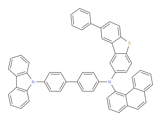 N-(4'-(9H-carbazol-9-yl)-[1,1'-biphenyl]-4-yl)-N-(phenanthren-4-yl)-8-phenyldibenzo[b,d]thiophen-2-amine
