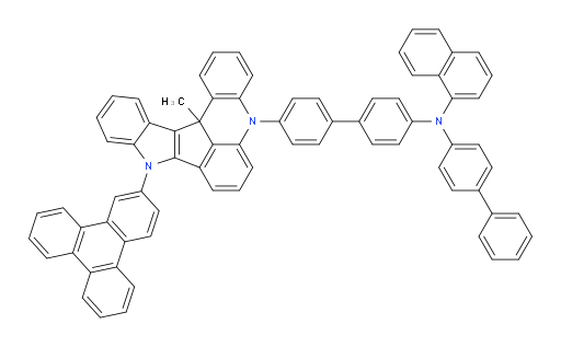 N-([1,1'-biphenyl]-4-yl)-N-(4'-(13c-methyl-9-(triphenylen-2-yl)-9,13c-dihydro-5H-indolo[3',2':4,5]cyclopenta[1,2,3-kl]acridin-5-yl)-[1,1'-biphenyl]-4-yl)naphthalen-1-amine