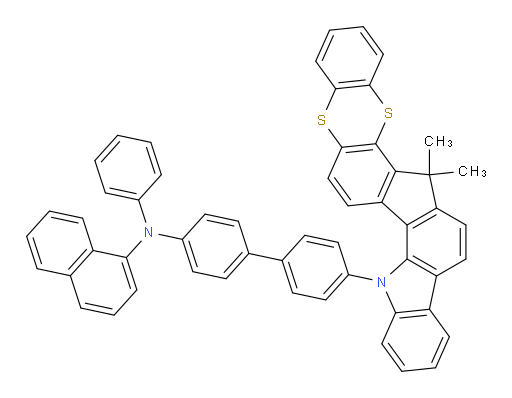 N-(4'-(6,6-dimethylbenzo[5',6'][1,4]dithiino[2',3':4,5]indeno[1,2-a]carbazol-13(6H)-yl)-[1,1'-biphenyl]-4-yl)-N-phenylnaphthalen-1-amine