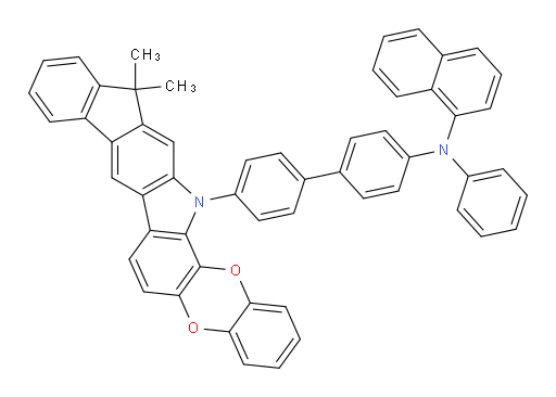 N-(4'-(13,13-dimethylbenzo[5,6][1,4]dioxino[2,3-a]indeno[1,2-h]carbazol-15(13H)-yl)-[1,1'-biphenyl]-4-yl)-N-phenylnaphthalen-1-amine