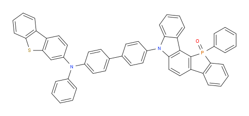 5-(4'-(dibenzo[b,d]thiophen-3-yl(phenyl)amino)-[1,1'-biphenyl]-4-yl)-12-phenyl-5,12-dihydrophosphindolo[3,2-c]carbazole 12-oxide
