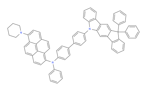 N-(4'-(11,11-diphenylindeno[1,2-b]carbazol-5(11H)-yl)-[1,1'-biphenyl]-4-yl)-N-phenyl-6-(piperidin-1-yl)pyren-1-amine