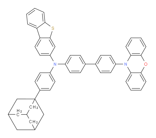 N-(4'-(10H-phenoxazin-10-yl)-[1,1'-biphenyl]-4-yl)-N-(4-(adamantan-1-yl)phenyl)dibenzo[b,d]thiophen-3-amine