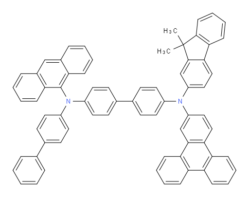 N4-([1,1'-biphenyl]-4-yl)-N4-(anthracen-9-yl)-N4'-(9,9-dimethyl-9H-fluoren-2-yl)-N4'-(triphenylen-2-yl)-[1,1'-biphenyl]-4,4'-diamine