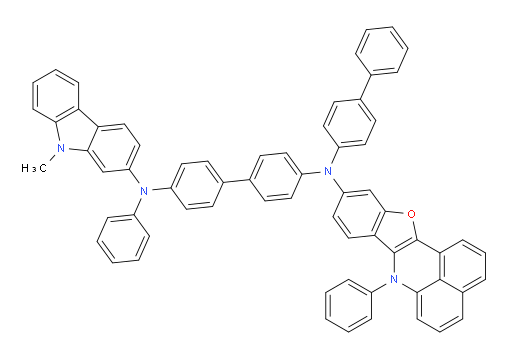 N4-([1,1'-biphenyl]-4-yl)-N4'-(9-methyl-9H-carbazol-2-yl)-N4'-phenyl-N4-(7-phenyl-7H-benzo[de]benzofuro[3,2-b]quinolin-10-yl)-[1,1'-biphenyl]-4,4'-diamine