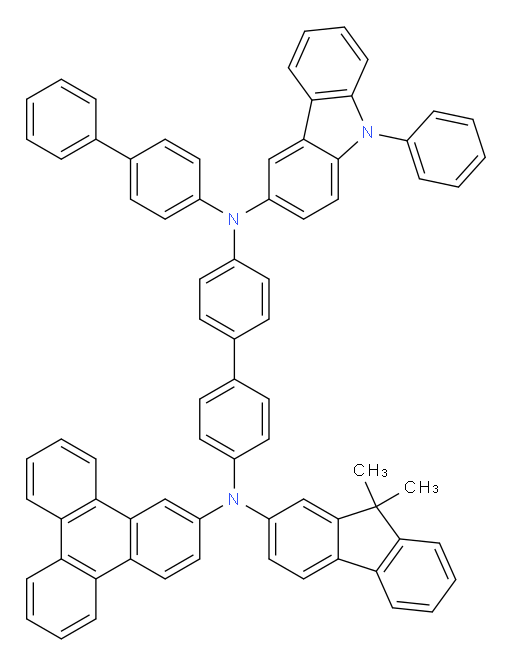 N4-([1,1'-biphenyl]-4-yl)-N4'-(9,9-dimethyl-9H-fluoren-2-yl)-N4-(9-phenyl-9H-carbazol-3-yl)-N4'-(triphenylen-2-yl)-[1,1'-biphenyl]-4,4'-diamine