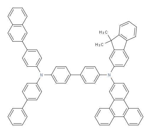 N4-([1,1'-biphenyl]-4-yl)-N4'-(9,9-dimethyl-9H-fluoren-2-yl)-N4-(4-(naphthalen-2-yl)phenyl)-N4'-(triphenylen-2-yl)-[1,1'-biphenyl]-4,4'-diamine