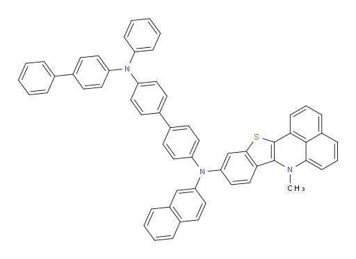 N4-([1,1'-biphenyl]-4-yl)-N4'-(7-methyl-7H-benzo[de]benzo[4,5]thieno[3,2-b]quinolin-10-yl)-N4'-(naphthalen-2-yl)-N4-phenyl-[1,1'-biphenyl]-4,4'-diamine