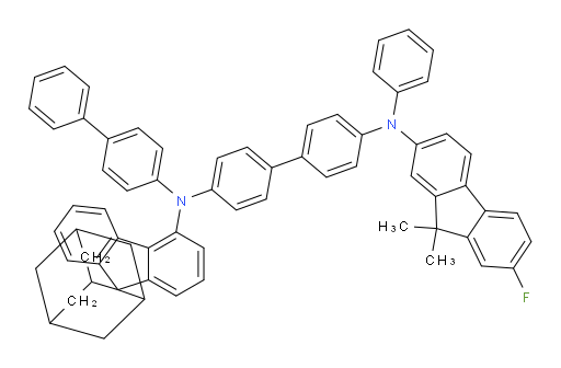 N4-([1,1'-biphenyl]-4-yl)-N4'-(7-fluoro-9,9-dimethyl-9H-fluoren-2-yl)-N4'-phenyl-N4-(spiro[adamantane-2,9'-fluoren]-4'-yl)-[1,1'-biphenyl]-4,4'-diamine