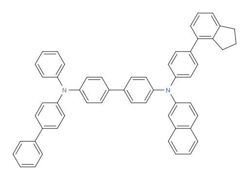 N4-([1,1'-biphenyl]-4-yl)-N4'-(4-(2,3-dihydro-1H-inden-4-yl)phenyl)-N4'-(naphthalen-2-yl)-N4-phenyl-[1,1'-biphenyl]-4,4'-diamine