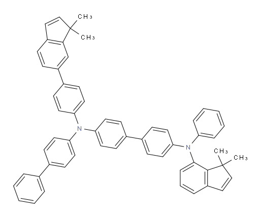 N4-([1,1'-biphenyl]-4-yl)-N4-(4-(1,1-dimethyl-1H-inden-6-yl)phenyl)-N4'-(1,1-dimethyl-1H-inden-7-yl)-N4'-phenyl-[1,1'-biphenyl]-4,4'-diamine