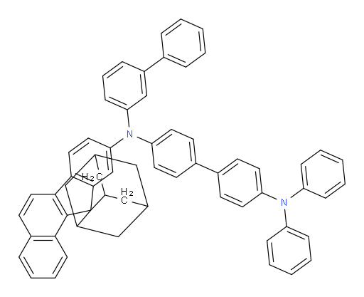 N4-([1,1'-biphenyl]-3-yl)-N4',N4'-diphenyl-N4-(spiro[adamantane-2,11'-benzo[a]fluoren]-9'-yl)-[1,1'-biphenyl]-4,4'-diamine