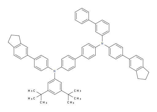 N4-([1,1'-biphenyl]-3-yl)-N4'-(3,5-di-tert-butylphenyl)-N4,N4'-bis(4-(2,3-dihydro-1H-inden-5-yl)phenyl)-[1,1'-biphenyl]-4,4'-diamine