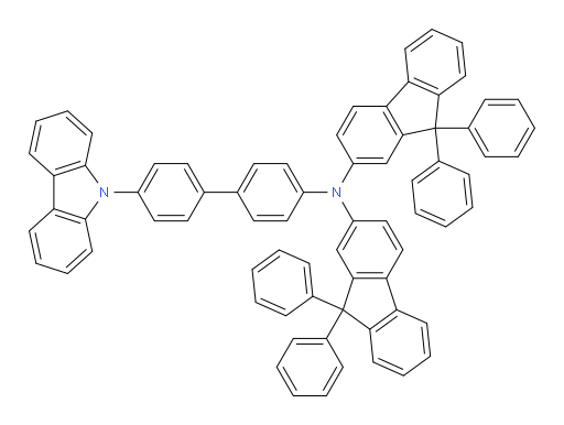 N-(4'-(9H-carbazol-9-yl)-[1,1'-biphenyl]-4-yl)-N-(9,9-diphenyl-9H-fluoren-2-yl)-9,9-diphenyl-9H-fluoren-2-amine