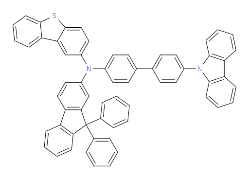 N-(4'-(9H-carbazol-9-yl)-[1,1'-biphenyl]-4-yl)-N-(9,9-diphenyl-9H-fluoren-2-yl)dibenzo[b,d]thiophen-2-amine