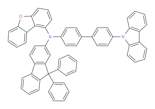 N-(4'-(9H-carbazol-9-yl)-[1,1'-biphenyl]-4-yl)-N-(9,9-diphenyl-9H-fluoren-2-yl)dibenzo[b,d]furan-1-amine