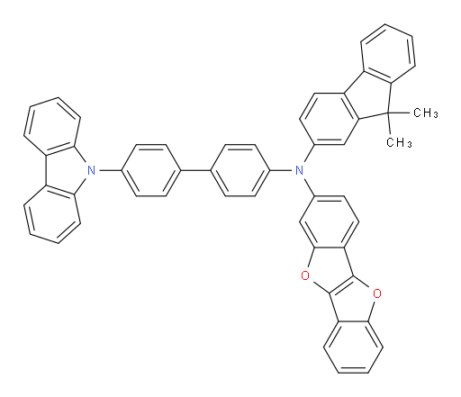 N-(4'-(9H-carbazol-9-yl)-[1,1'-biphenyl]-4-yl)-N-(9,9-dimethyl-9H-fluoren-2-yl)benzofuro[3,2-b]benzofuran-2-amine