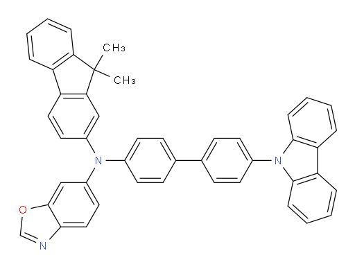 N-(4'-(9H-carbazol-9-yl)-[1,1'-biphenyl]-4-yl)-N-(9,9-dimethyl-9H-fluoren-2-yl)benzo[d]oxazol-6-amine