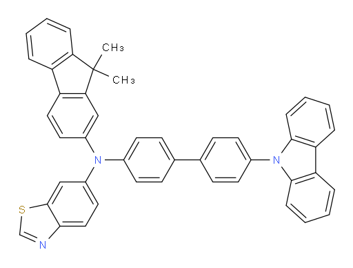 N-(4'-(9H-carbazol-9-yl)-[1,1'-biphenyl]-4-yl)-N-(9,9-dimethyl-9H-fluoren-2-yl)benzo[d]thiazol-6-amine