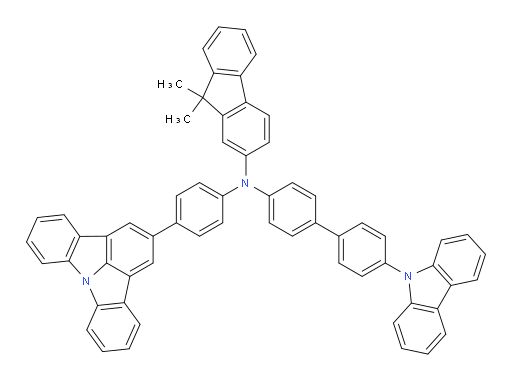 N-(4'-(9H-carbazol-9-yl)-[1,1'-biphenyl]-4-yl)-N-(4-(indolo[3,2,1-jk]carbazol-2-yl)phenyl)-9,9-dimethyl-9H-fluoren-2-amine
