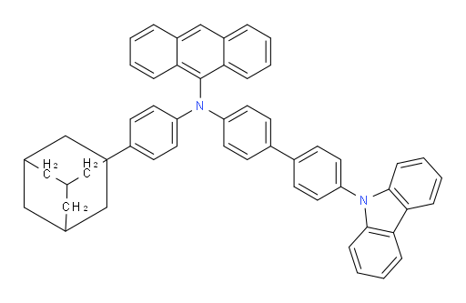 N-(4'-(9H-carbazol-9-yl)-[1,1'-biphenyl]-4-yl)-N-(4-(adamantan-1-yl)phenyl)anthracen-9-amine