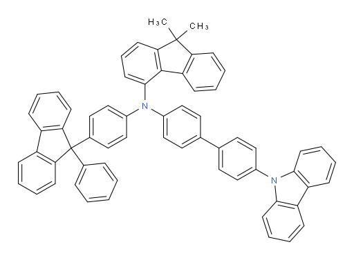 N-(4'-(9H-carbazol-9-yl)-[1,1'-biphenyl]-4-yl)-9,9-dimethyl-N-(4-(9-phenyl-9H-fluoren-9-yl)phenyl)-9H-fluoren-4-amine