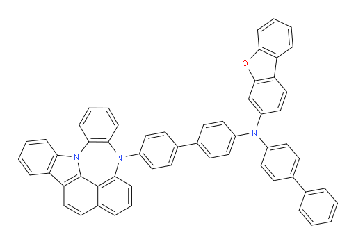 N-(4'-(4H-4,8b-diazaindeno[1,2,3-gh]pleiaden-4-yl)-[1,1'-biphenyl]-4-yl)-N-([1,1'-biphenyl]-4-yl)dibenzo[b,d]furan-3-amine