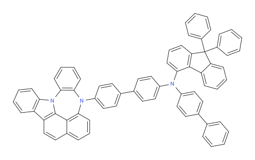N-(4'-(4H-4,8b-diazaindeno[1,2,3-gh]pleiaden-4-yl)-[1,1'-biphenyl]-4-yl)-N-([1,1'-biphenyl]-4-yl)-9,9-diphenyl-9H-fluoren-4-amine