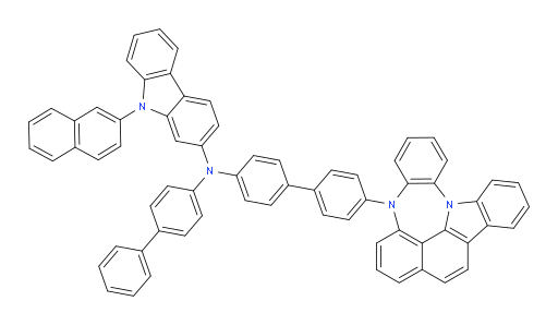 N-(4'-(4H-4,8b-diazaindeno[1,2,3-gh]pleiaden-4-yl)-[1,1'-biphenyl]-4-yl)-N-([1,1'-biphenyl]-4-yl)-9-(naphthalen-2-yl)-9H-carbazol-2-amine