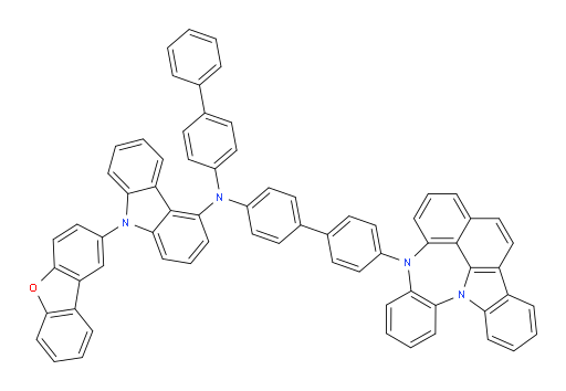 N-(4'-(4H-4,8b-diazaindeno[1,2,3-gh]pleiaden-4-yl)-[1,1'-biphenyl]-4-yl)-N-([1,1'-biphenyl]-4-yl)-9-(dibenzo[b,d]furan-2-yl)-9H-carbazol-4-amine