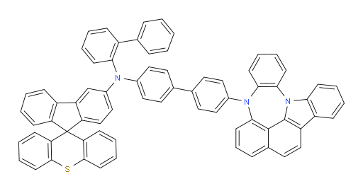 N-(4'-(4H-4,8b-diazaindeno[1,2,3-gh]pleiaden-4-yl)-[1,1'-biphenyl]-4-yl)-N-([1,1'-biphenyl]-2-yl)spiro[fluorene-9,9'-thioxanthen]-3-amine