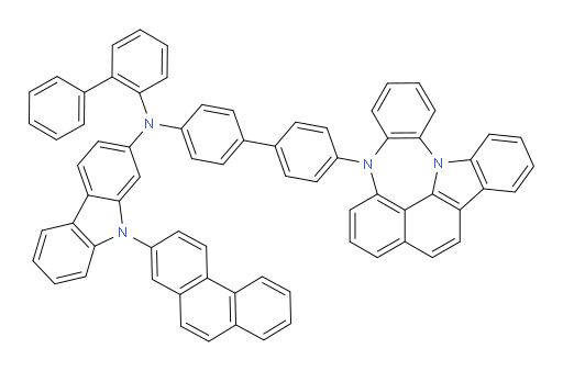 N-(4'-(4H-4,8b-diazaindeno[1,2,3-gh]pleiaden-4-yl)-[1,1'-biphenyl]-4-yl)-N-([1,1'-biphenyl]-2-yl)-9-(phenanthren-2-yl)-9H-carbazol-2-amine