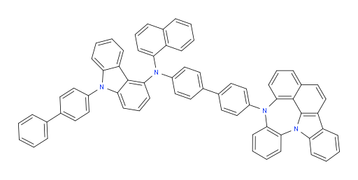 N-(4'-(4H-4,8b-diazaindeno[1,2,3-gh]pleiaden-4-yl)-[1,1'-biphenyl]-4-yl)-9-([1,1'-biphenyl]-4-yl)-N-(naphthalen-1-yl)-9H-carbazol-4-amine