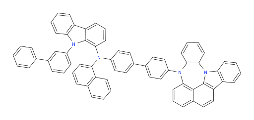 N-(4'-(4H-4,8b-diazaindeno[1,2,3-gh]pleiaden-4-yl)-[1,1'-biphenyl]-4-yl)-9-([1,1'-biphenyl]-3-yl)-N-(naphthalen-1-yl)-9H-carbazol-1-amine