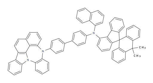 N-(4'-(4H-4,8b-diazaindeno[1,2,3-gh]pleiaden-4-yl)-[1,1'-biphenyl]-4-yl)-10,10-dimethyl-N-(naphthalen-1-yl)-10H-spiro[anthracene-9,9'-fluoren]-4'-amine