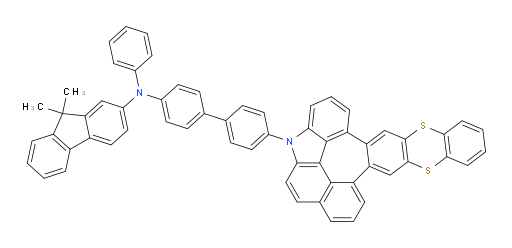 N-(4'-(1H-8,13-dithia-1-azabenzo[3,4]naphtho[8',1',2':7,8,1]azuleno[5,6-b]anthracen-1-yl)-[1,1'-biphenyl]-4-yl)-9,9-dimethyl-N-phenyl-9H-fluoren-2-amine