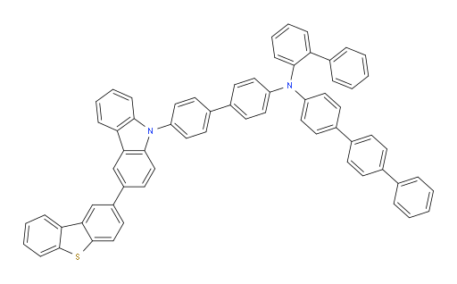 N-([1,1'-biphenyl]-2-yl)-N-(4'-(3-(dibenzo[b,d]thiophen-2-yl)-9H-carbazol-9-yl)-[1,1'-biphenyl]-4-yl)-[1,1':4',1''-terphenyl]-4-amine