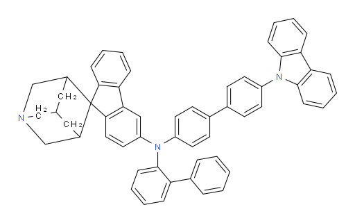 N-(4'-(9H-carbazol-9-yl)-[1,1'-biphenyl]-4-yl)-N-([1,1'-biphenyl]-2-yl)-1-azaspiro[adamantane-4,9'-fluoren]-3'-amine