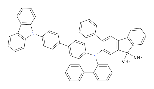 N-(4'-(9H-carbazol-9-yl)-[1,1'-biphenyl]-4-yl)-N-([1,1'-biphenyl]-2-yl)-9,9-dimethyl-3-phenyl-9H-fluoren-2-amine
