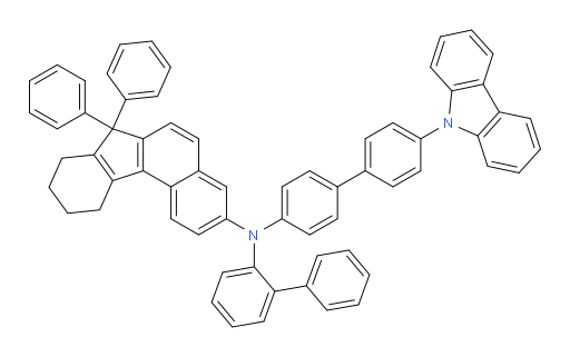 N-(4'-(9H-carbazol-9-yl)-[1,1'-biphenyl]-4-yl)-N-([1,1'-biphenyl]-2-yl)-7,7-diphenyl-8,9,10,11-tetrahydro-7H-benzo[c]fluoren-3-amine