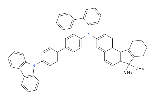 N-(4'-(9H-carbazol-9-yl)-[1,1'-biphenyl]-4-yl)-N-([1,1'-biphenyl]-2-yl)-7,7-dimethyl-8,9,10,11-tetrahydro-7H-benzo[c]fluoren-3-amine