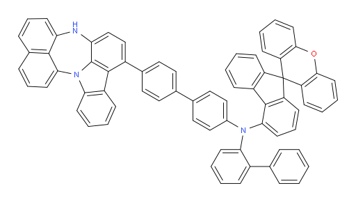 N-(4'-(4H-naphtho[1',8':5,6,7][1,4]diazepino[3,2,1-jk]carbazol-7-yl)-[1,1'-biphenyl]-4-yl)-N-([1,1'-biphenyl]-2-yl)spiro[fluorene-9,9'-xanthen]-4-amine