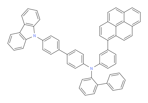N-(4'-(9H-carbazol-9-yl)-[1,1'-biphenyl]-4-yl)-N-(3-(pyren-1-yl)phenyl)-[1,1'-biphenyl]-2-amine