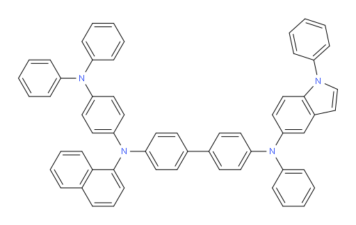 N4-(4-(diphenylamino)phenyl)-N4-(naphthalen-1-yl)-N4'-phenyl-N4'-(1-phenyl-1H-indol-5-yl)-[1,1'-biphenyl]-4,4'-diamine