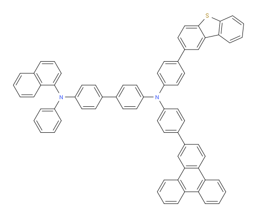N4-(4-(dibenzo[b,d]thiophen-2-yl)phenyl)-N4'-(naphthalen-1-yl)-N4'-phenyl-N4-(4-(triphenylen-2-yl)phenyl)-[1,1'-biphenyl]-4,4'-diamine