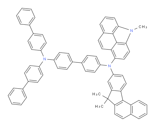N4,N4-di([1,1'-biphenyl]-4-yl)-N4'-(7,7-dimethyl-7H-benzo[c]fluoren-9-yl)-N4'-(4-methyl-4H-benzo[def]carbazol-1-yl)-[1,1'-biphenyl]-4,4'-diamine