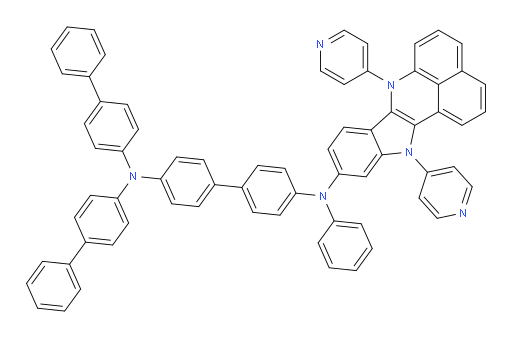N4,N4-di([1,1'-biphenyl]-4-yl)-N4'-(7,12-di(pyridin-4-yl)-7,12-dihydrobenzo[de]indolo[3,2-b]quinolin-10-yl)-N4'-phenyl-[1,1'-biphenyl]-4,4'-diamine